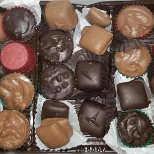 my assorted one pound box of homemade chocolates