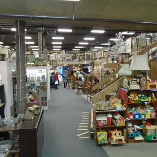 Looking towards the front doors from the far back of the 1st floor.