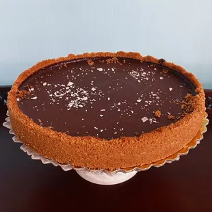 8&quot; Chocolate tart w/ sea salt                           cookie crust.