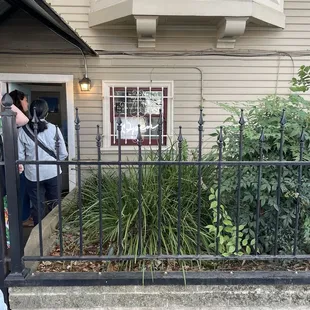 outside
