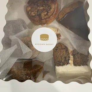 Bakery items we selected!