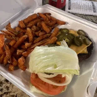 Texas Jalapenos Cheeseburger