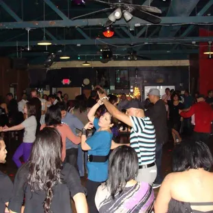 Good crowd at Salsa Wednesday at Barfly