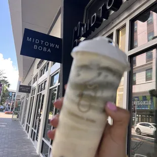 Crème brûlée Matcha Milk Tea