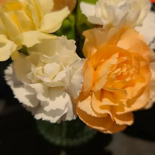 Fresh flowers at the table!