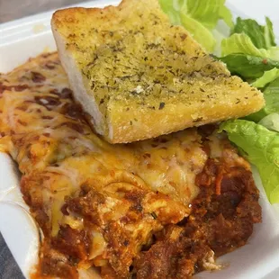 Daily special of lasagna only $8.50