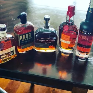 Bourbon selection on point