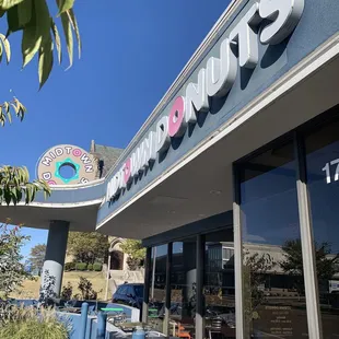 the front of the restaurant