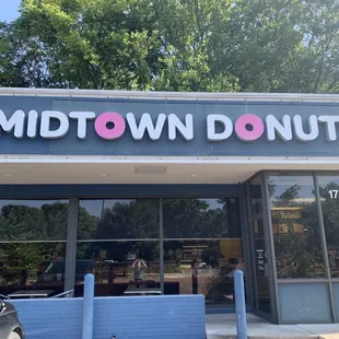 the front of the building