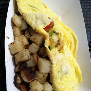 Omelettes all Day stand. Amazing!