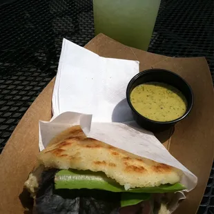 From the Hola Arepa food truck. Divine!