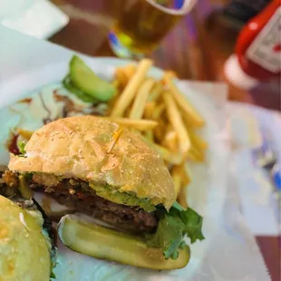 Burgers and customers