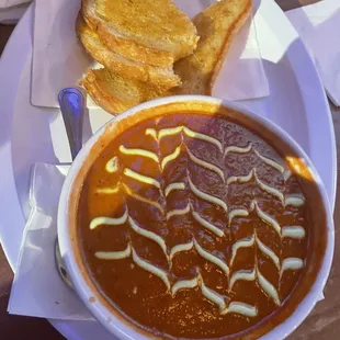 Tomato soup and grilled cheese
