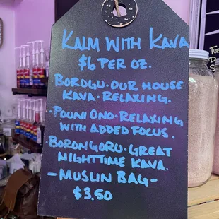 The big jar of bland color is the amazing kava root all ground up.