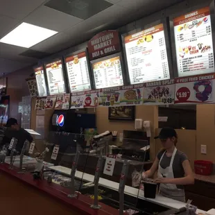 Deli &amp; grill area