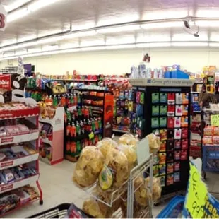 Jus a small little corner market, 4 aisles, old school neighborhood market.....