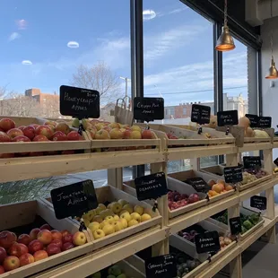 Great fruit and vegetable selection.