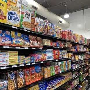 a variety of cereals and cereal bars