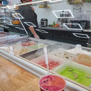 Alot of fresh ice cream options