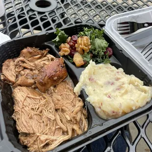 Turkey pot roast dinner.