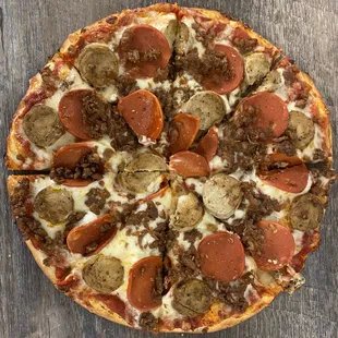 Try our PLANT BASED Meat Lovers Pizza...it's a Vegetarian's best "Frienamy"