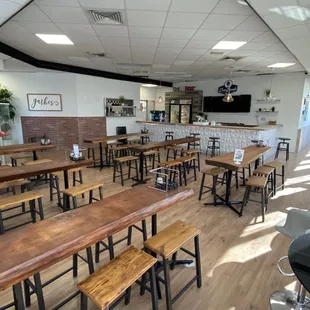 Completely remodeled!  If you have never been here...come in and sit for a while and enjoy amazing pizza that is actually better for you!