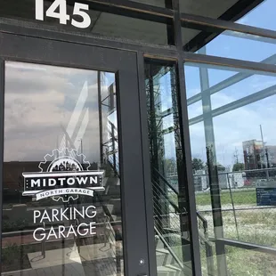 Parking garage - 4 levels of free parking