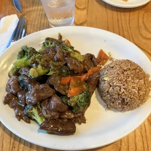 Mongolian Beef Combination Platter
