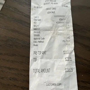 27.2% tip is automatically added to your bill.  20% "tip" is automatic and calculated on top of meal already including 6% sales tax.