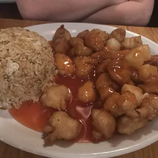 Sweet & Sour Chicken Combination Platter