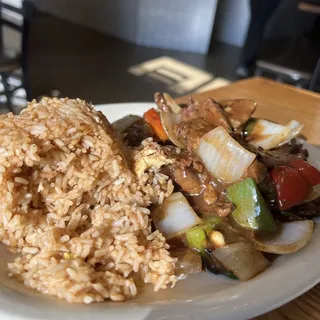 Pepper Steak or Steak Ala Steak Combination Platter