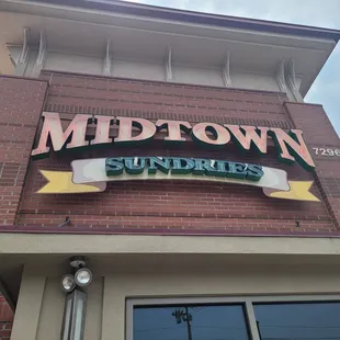 Midtown Sundries sign
