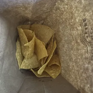 Fresh hot chips- bag was full but forgot to take a pic  wanted to eat them hot