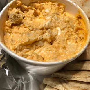 Buffalo chicken cheese dip