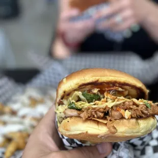 BBQ Jackfruit sandwich