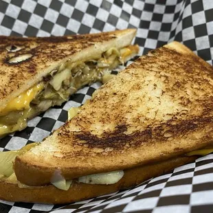 Game Changer Grilled Cheese! Absolutely delicious! The artichokes were a great addition to the sandwich!