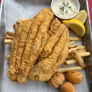 American Caught Catfish Filets.