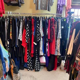 One of MANY racks of clothes.