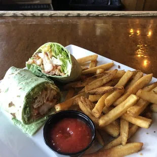 Shrimp &amp; bacon wrap