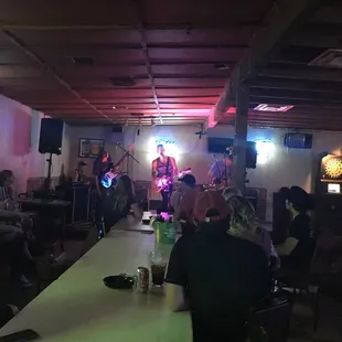 Catching a sweet cover band!