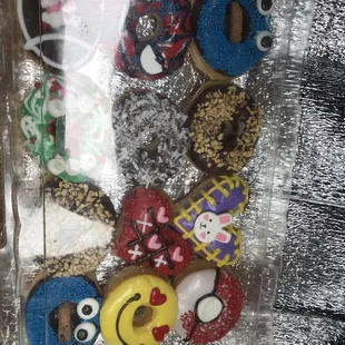 donuts, food, dough desserts
