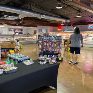 a man in a grocery store