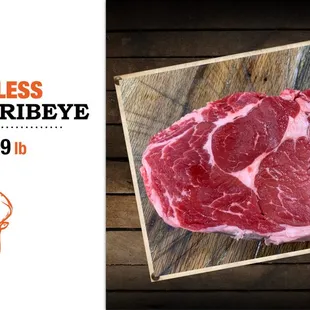 boneless choice ribeye steak