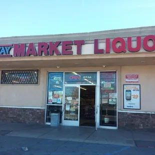 the front of the store