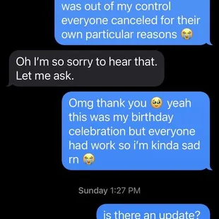 Not even an ounce of sympathy