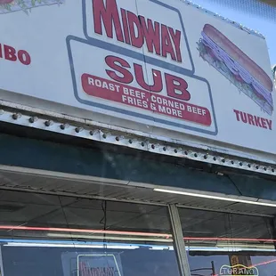 the front of the restaurant