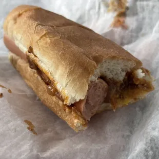 The Midway Hot Dog - Slaw, Onion, Sauce, &amp; Mustard