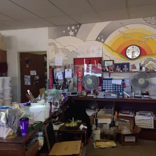 Behind the register