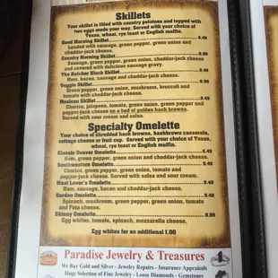 Page 1 - Skillets &amp; Omelettes