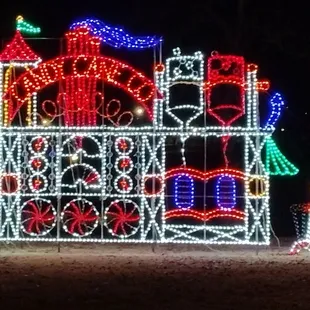 Gorgeous candy cane factory!